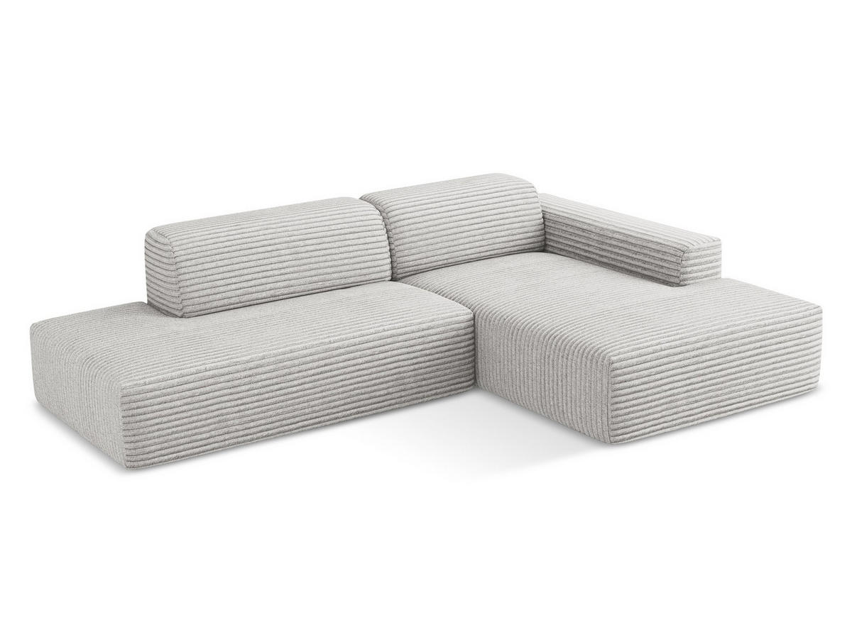 ECKSOFA Links Kunstleder Braun - Schwarz/Mokka, Holzwerkstoff/Kunststoff (191/175cm) - Makamii