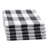 GESCHIRRTÜCHER, 5er-Set, 50x70 cm, 50% Baumwolle, 50% Leinen, Grau - Grau, Textil (50/70cm) - Zollner