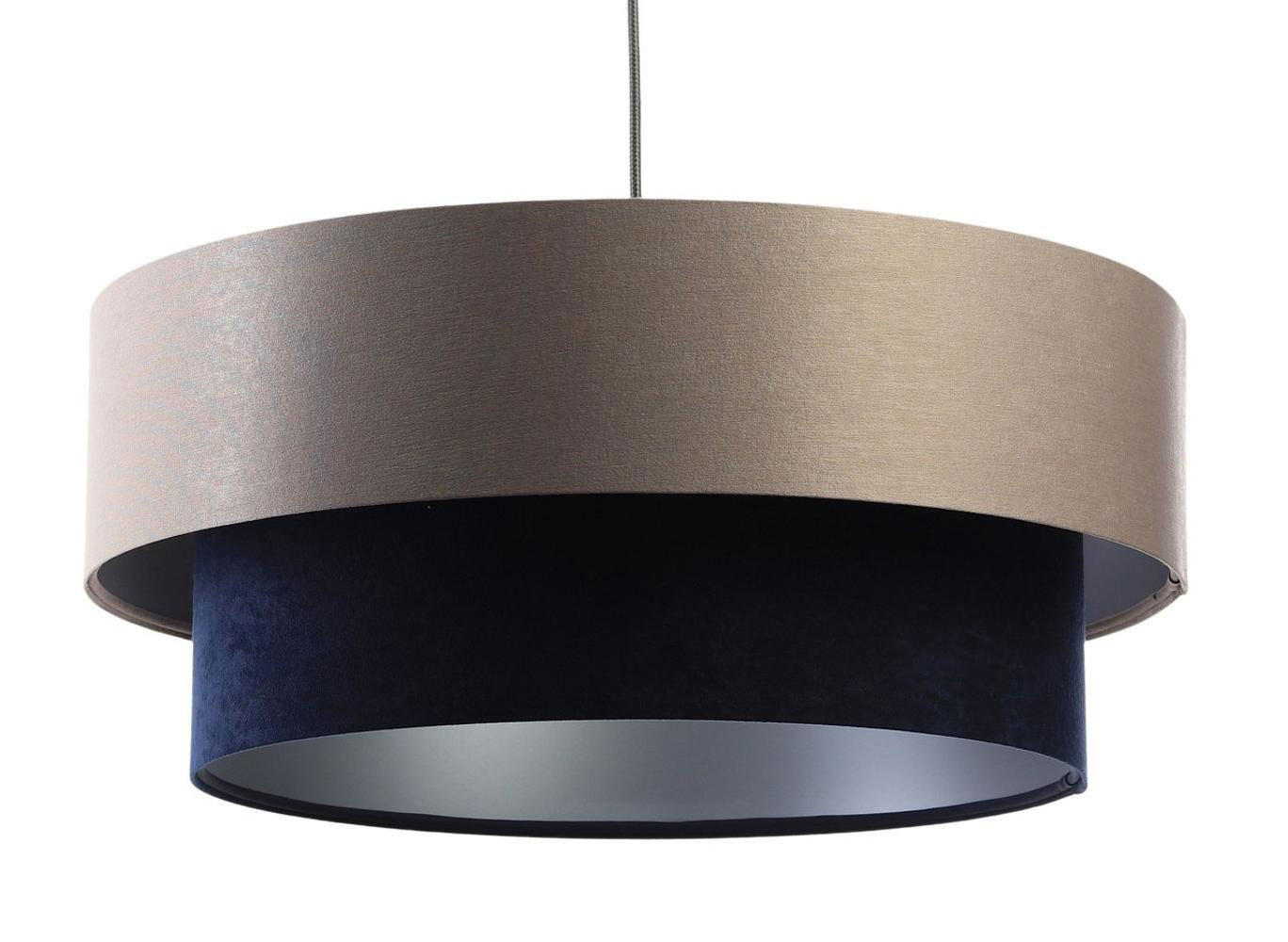 HÄNGELEUCHTE Blau 40/20 cm - Blau/Beige, Kunststoff (40/1/20cm) - ONZENO