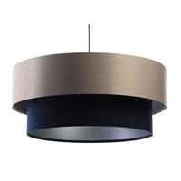 HÄNGELEUCHTE Blau 40/20 cm - Blau/Beige, Kunststoff (40/1/20cm) - ONZENO