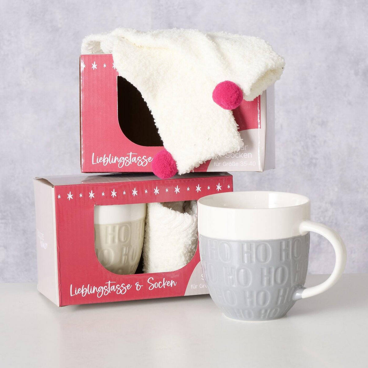 TASSE HoHo 600 ml - Grau, Keramik (0.6L) - Boltze Home