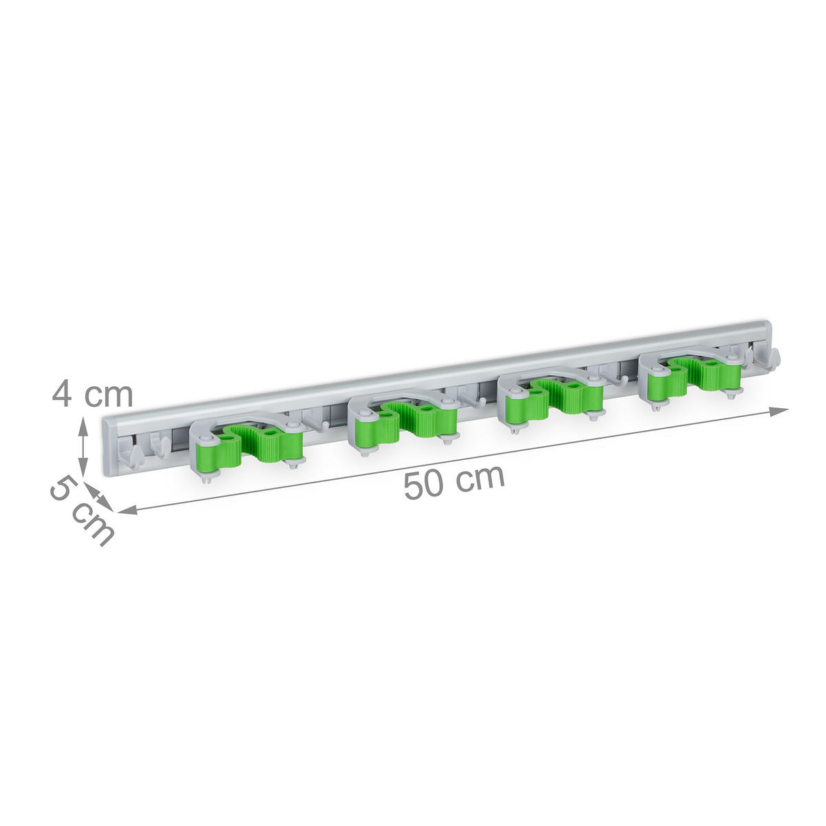 2XGERÄTEHALTER - Multicolor, Kunststoff/Metall (50/4/5cm) - Relaxdays