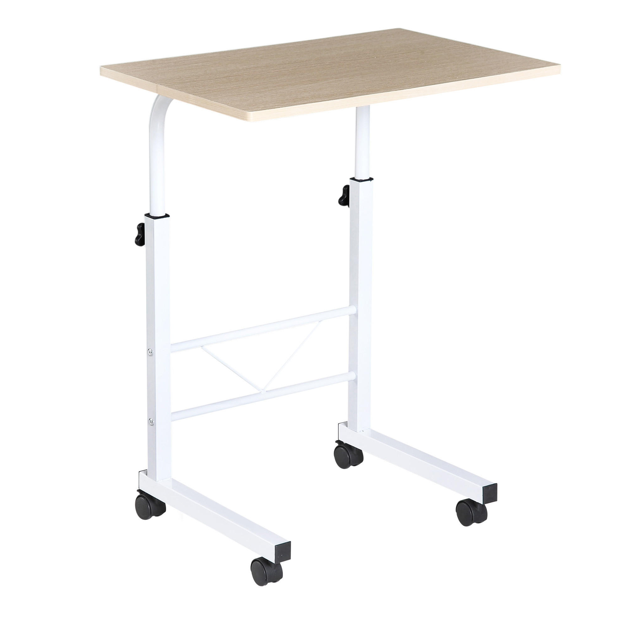 BEISTELLTISCH 60/68-78/40 cm aus Stahl höhenverstellbar - Ahornfarben, Metall (60/40/78cm) - OKMYHOME