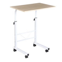 BEISTELLTISCH 60/68-78/40 cm aus Stahl höhenverstellbar - Ahornfarben, Metall (60/40/78cm) - OKMYHOME