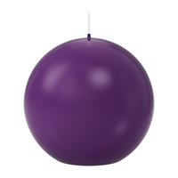 KUGELKERZEN Cardinal Lila Ø 100 mm, 6 Stück - Lila, Paraffin (10/10/10cm) - Wiedemann Kerzen