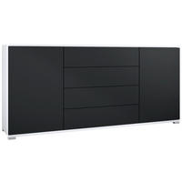 SIDEBOARD Santo Schwarz matt - Schwarz, Holzwerkstoff (166.5/75.5/35cm) - Vladon