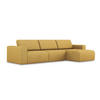 ECKSOFA rechts Strukturstoff Stoff Gelb - Currygelb/Gelb, Kunststoff/Textil (314/167cm) - Makamii