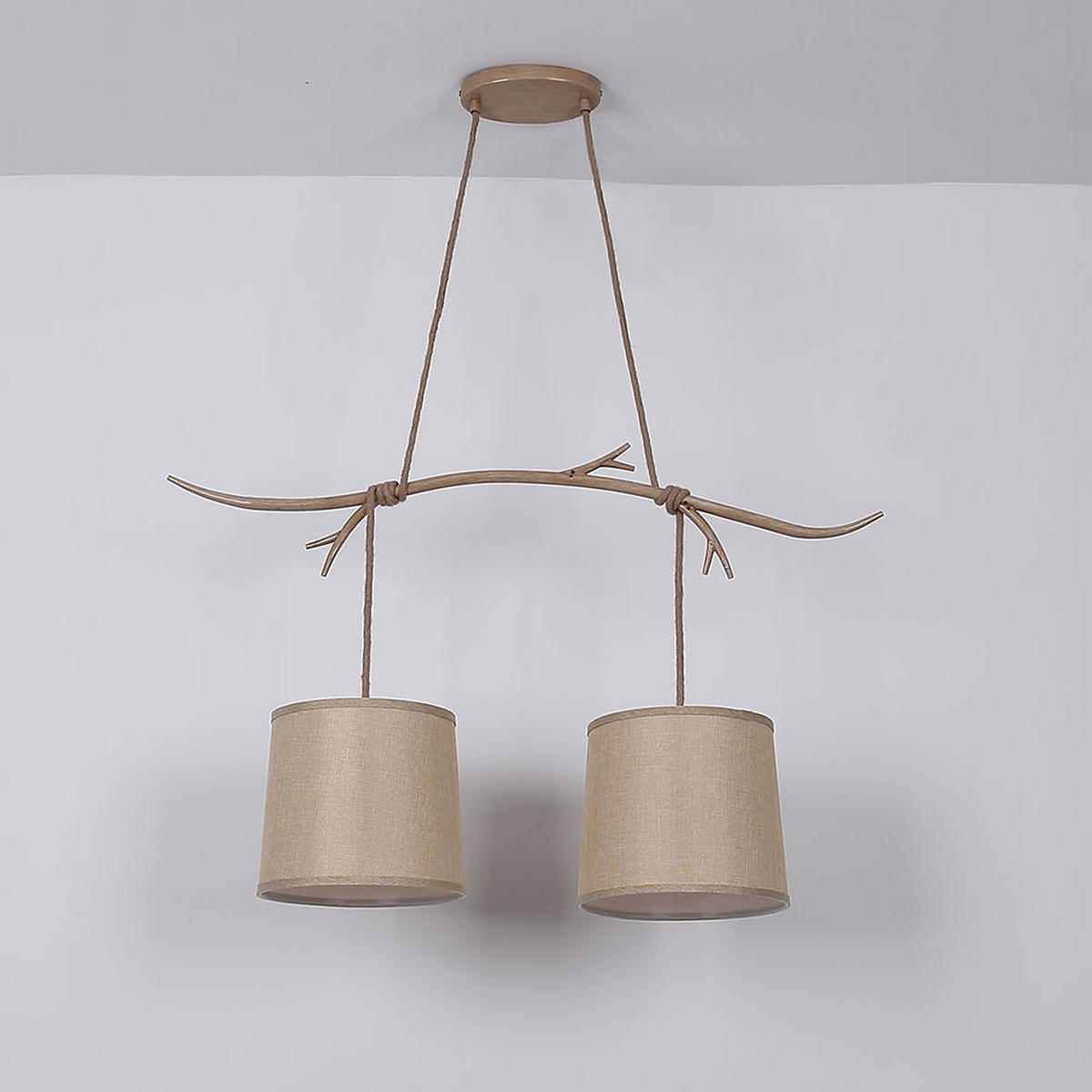 HÄNGELEUCHTE LIVO Metall Braun - Braun, Metall (90/25/120cm)