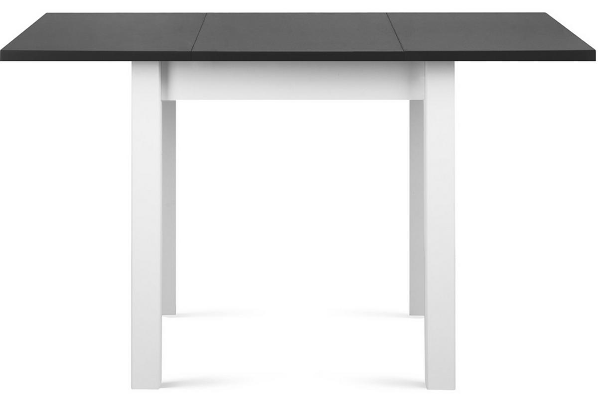 ESSTISCH SALUTO ausziehbar bis 110cm quadratisch, weiß grau - Weiß/Grau, Holz/Buchenholz (80/80/76cm) - KONSIMO®