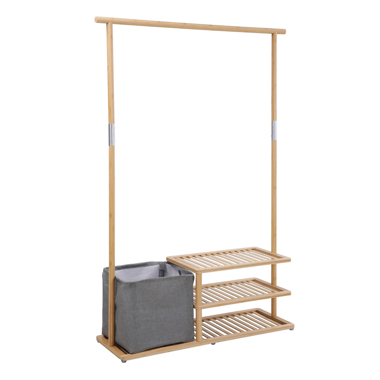 KLEIDERSTANGE BASRI Bambus - Naturfarben, Holz (108.5/150.5/34cm) - SVITA