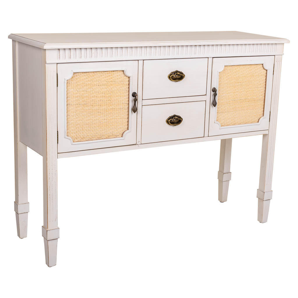 KONSOLE aus Holz 108x36x82 cm - Weiß, Holz (36/108/82cm) - Wanderlust