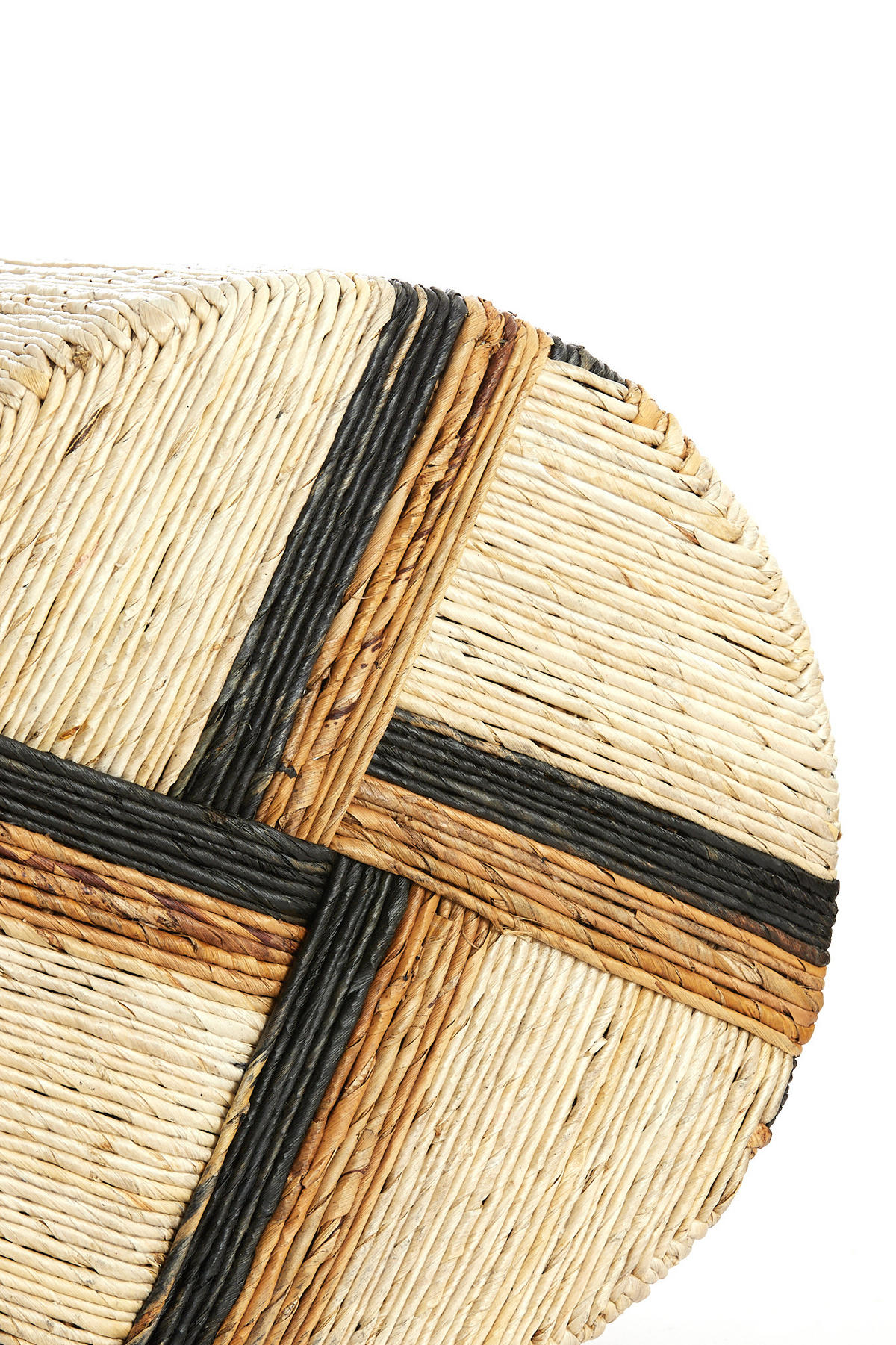 POUF Yuturi Braun 40/40/45 cm - Hellbraun, Naturmaterialien (40/45/40cm) - Light & Living