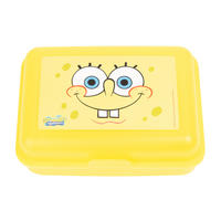 BROTDOSE Spongebob Schwammkopf Gelb 17,5 x 12,8 x 6,9 cm - Gelb, Kunststoff (17.5/6.9/12.8cm)