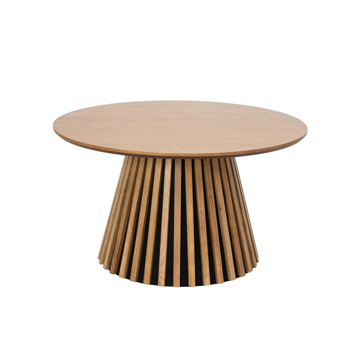 COUCHTISCH rund Wildeiche 80/80/45 cm - Honigeiche/Eichefarben, Holzwerkstoff (80/80/45cm) - Furnhouse