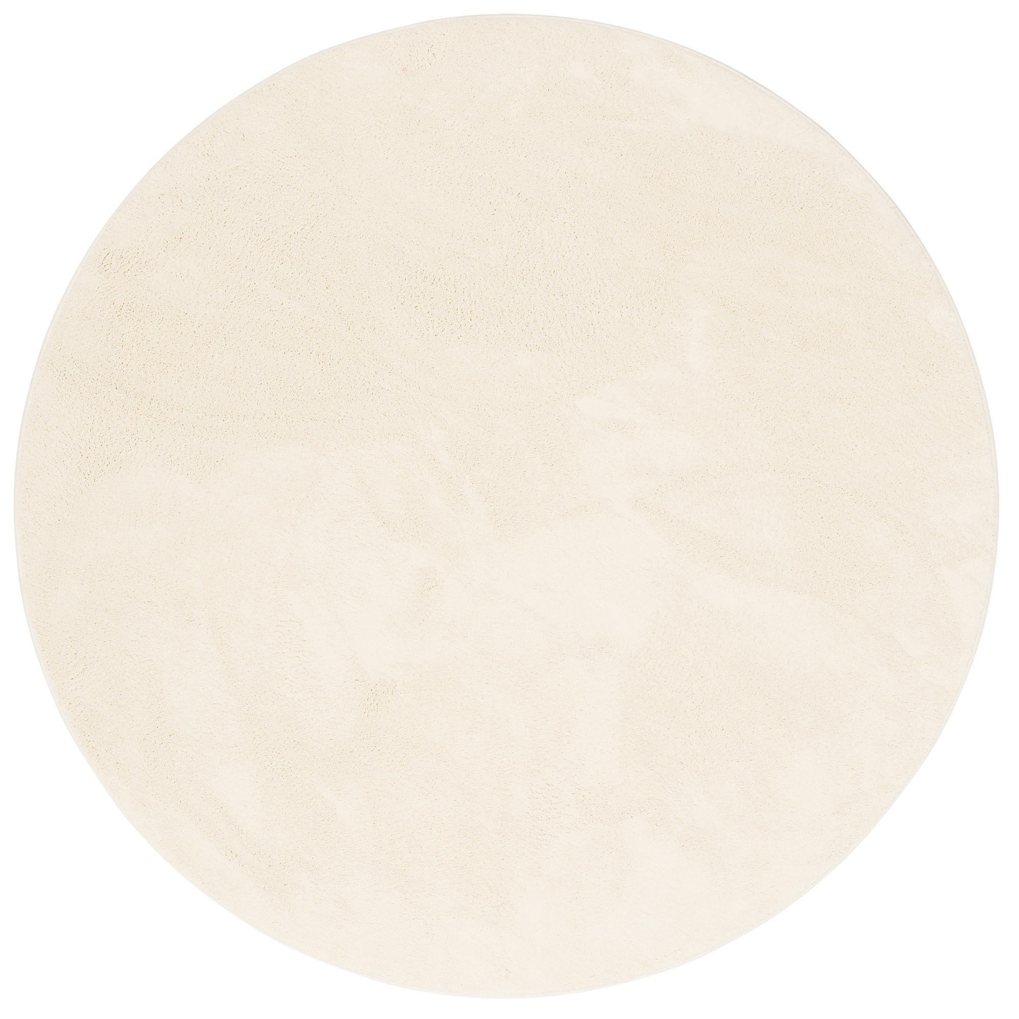 HOCHFLOR LANGFLOR TEPPICH SUPER SOFT MELIA RUND - Creme, Textil (120/120cm) - Pergamon