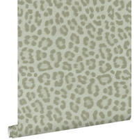 TAPETE Leopardenmuster 53 cm x 10.05 m - Grün, Papier (53/1000cm) - ESTAhome