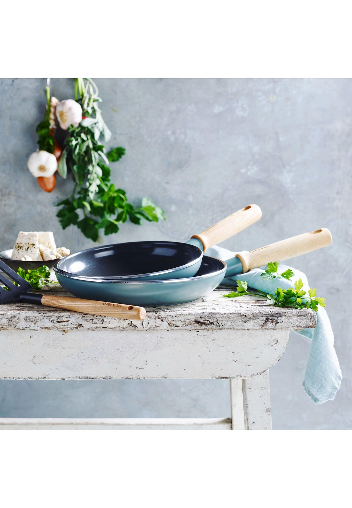 BRATPFANNE Mayflower - Mintgrün, Metall (24cm) - GreenPan