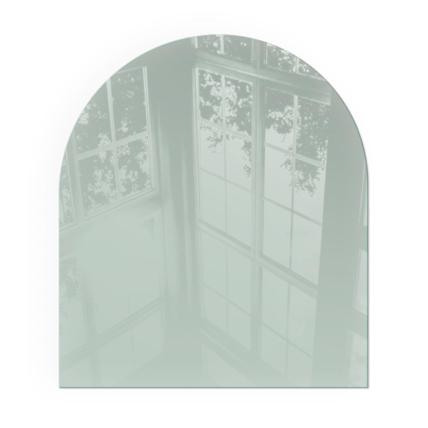 GLASPLATTE für Kamin 80x70 cm - Grün, Glas (80/70/0.4cm) - TULUP