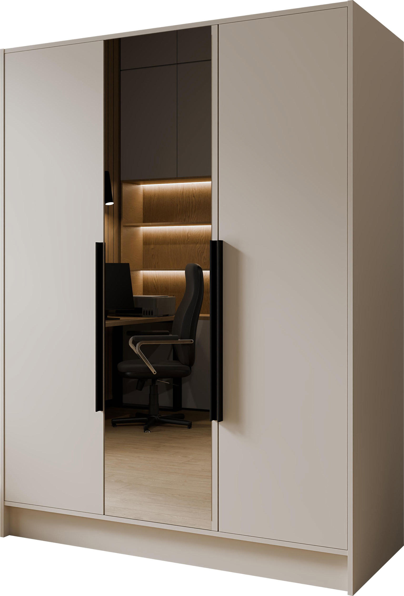 WFL Group Kleiderschrank Kaschmir 150x200x51 cm