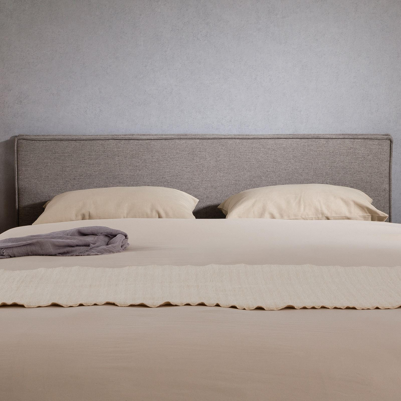 KOPFTEIL KLAO 160X190 CM - Grau, Textil (161/59/6cm) - IDIMEX