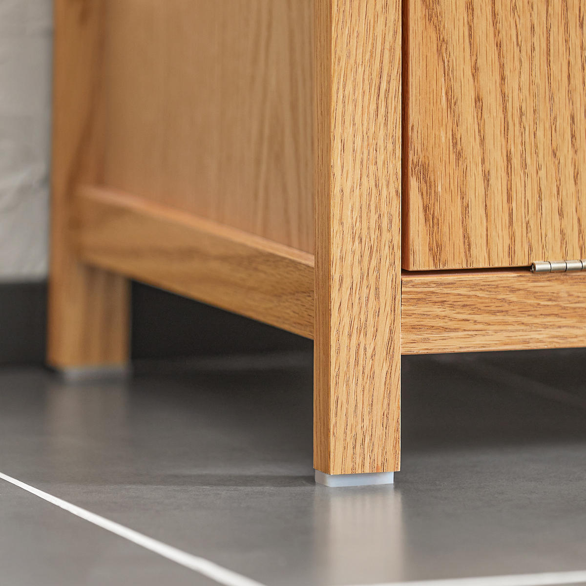 WÄSCHESCHRANK Weiß - Hellbraun, Holzwerkstoff (40/90/35cm) - SoBuy
