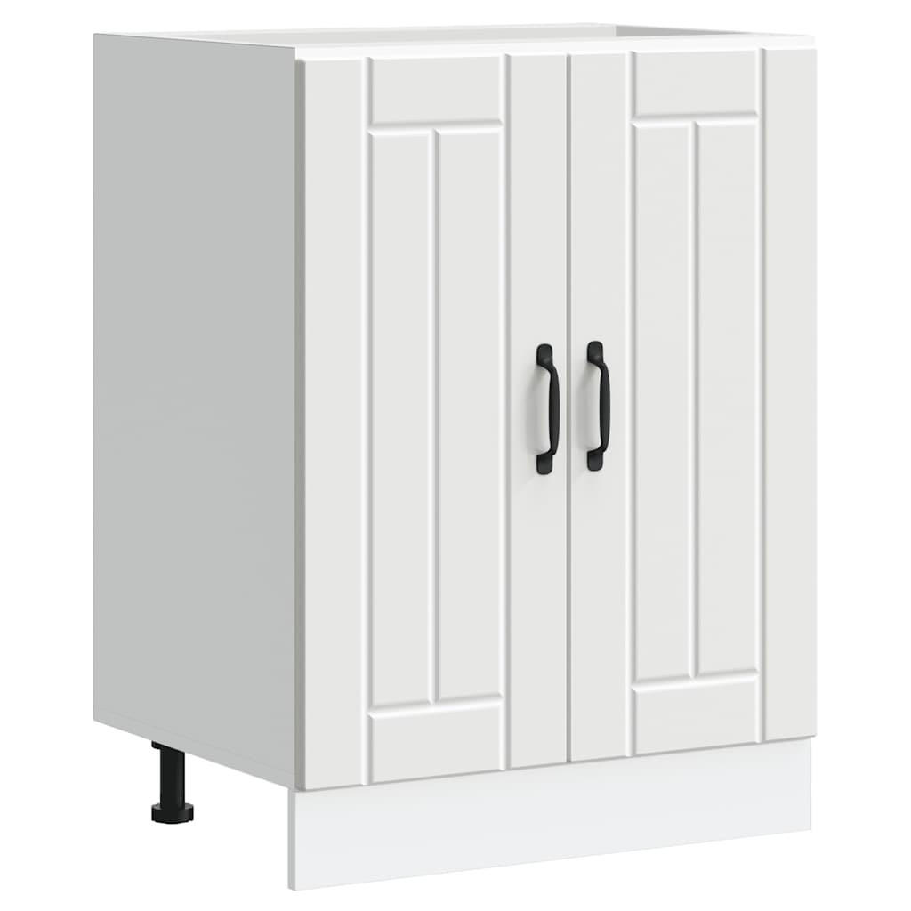 vidaXL KÜCHENUNTERSCHRANK Weiß 60cm × 46cm × 82cm