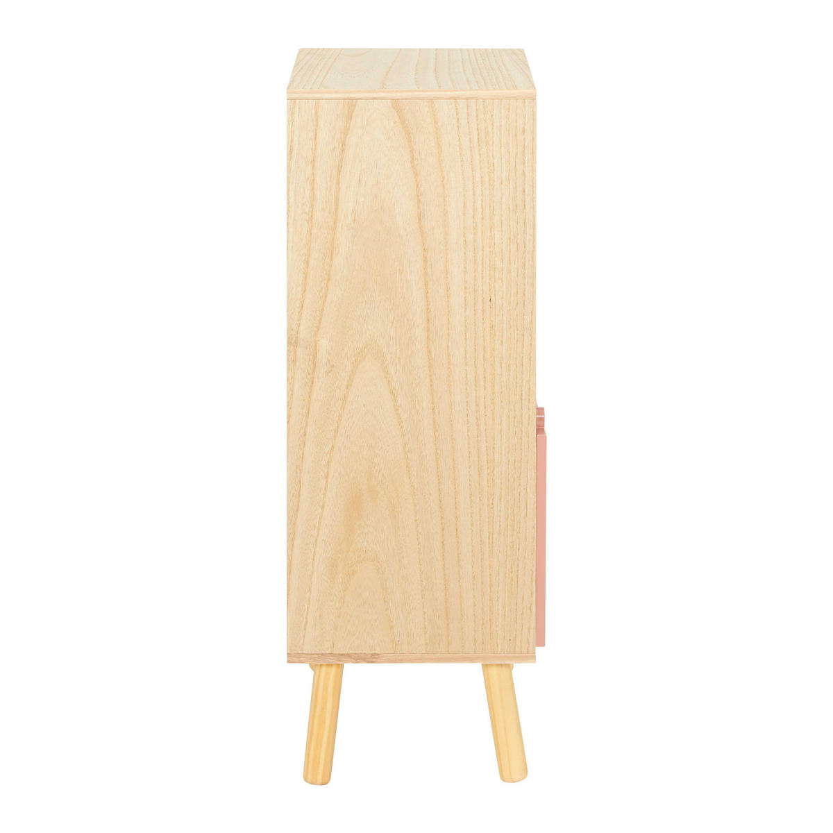 KINDERKOMMODE Lanny Rosa Echtholz/MDF - Pink, Holz (40/86/31cm) - Bessagi Kids