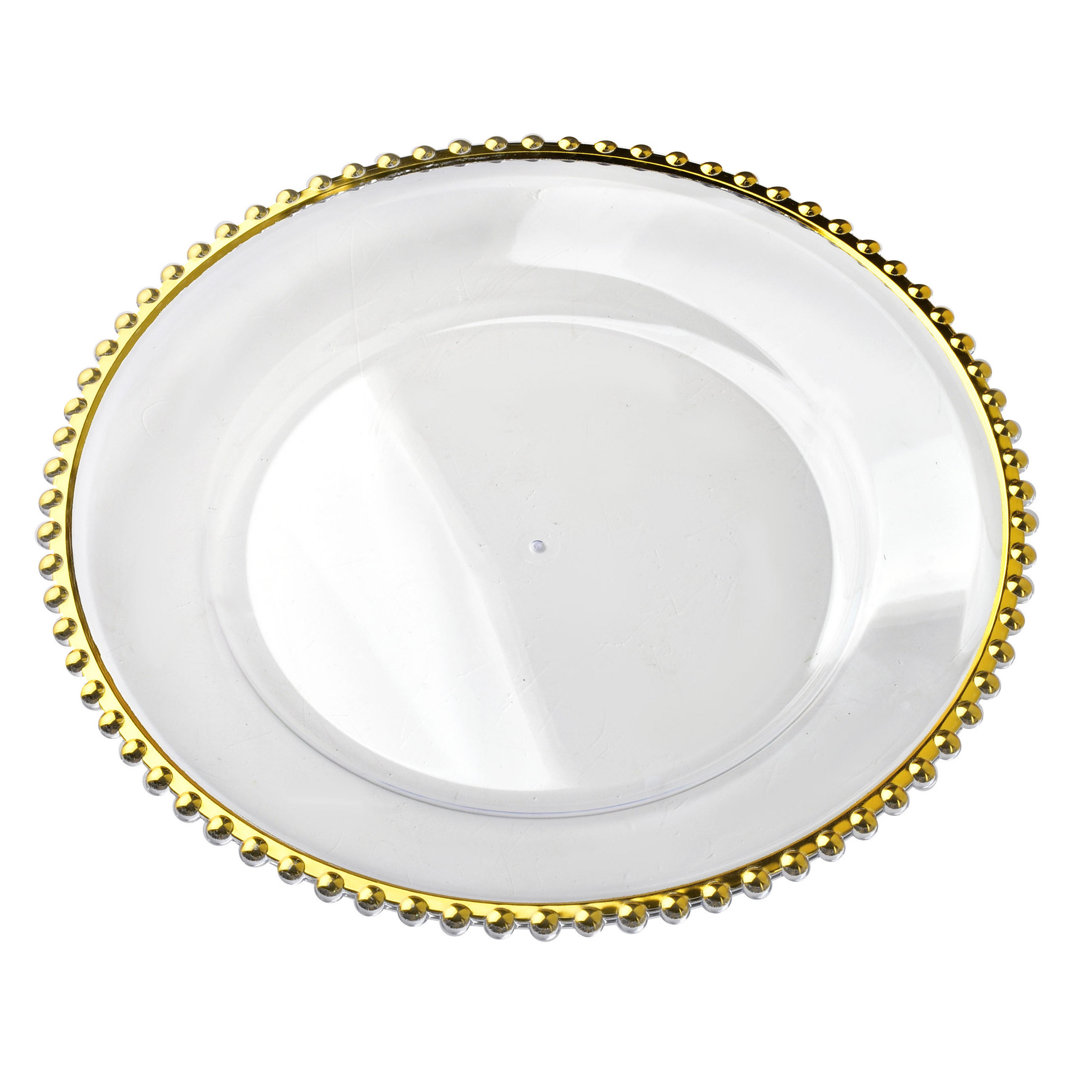 SERVIERTELLER Blanche Golden 33/33/1.5cm Plastik - Goldfarben, Kunststoff (33/1.5/33cm) - Mondex