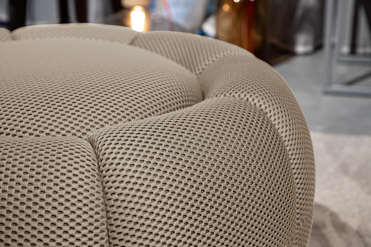 SESSEL UND POUF FIGO UND FAGO, beige - Beige, Holzwerkstoff/Textil (104/83/104cm) - Courtois Laville