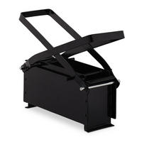 PAPIERBRIKETTPRESSE - Schwarz, Metall (28/25.5/14.5cm) - Relaxdays