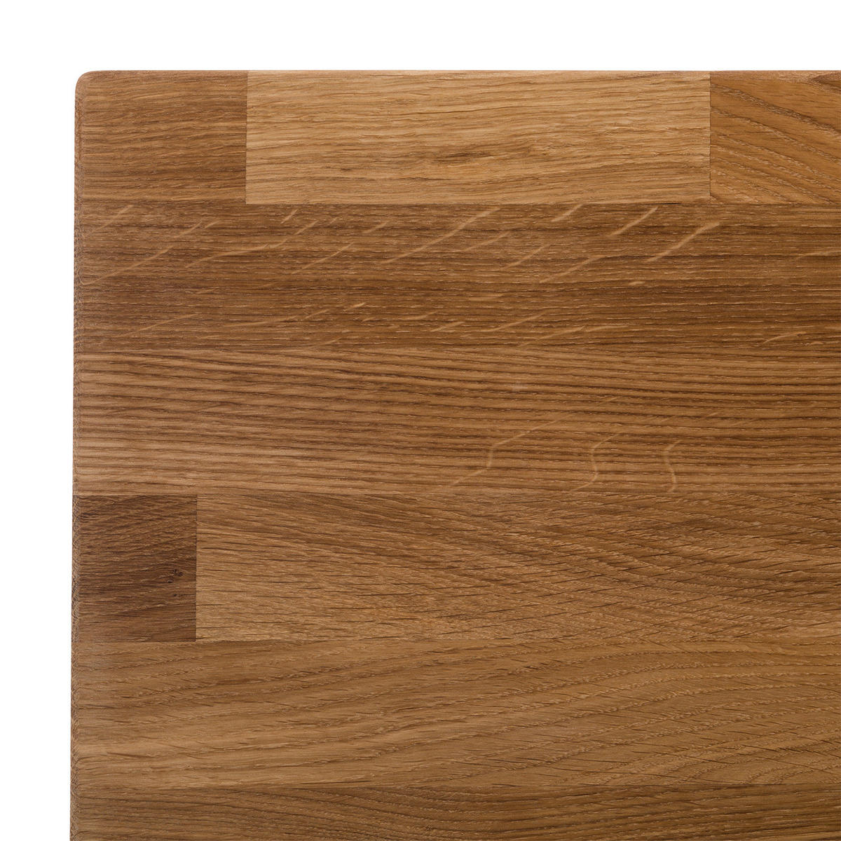 ESSTISCH - Eiche massiv - Eichefarben, Holz (65/90/75cm) - home24