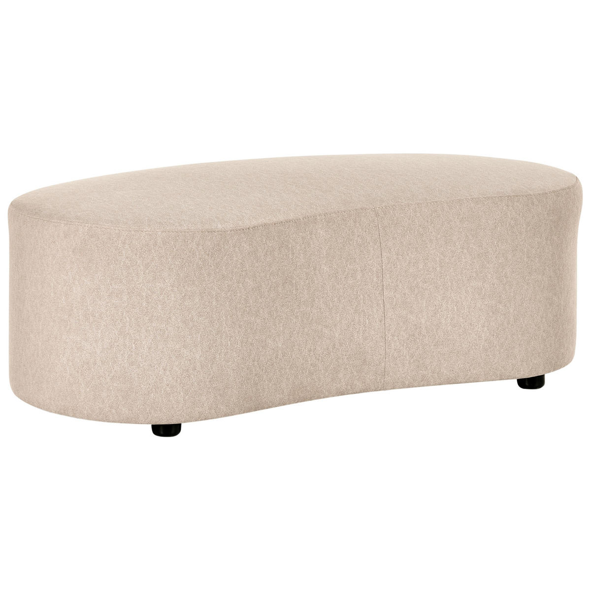 OTTOMANE Stoff Beige Amal - Beige, Textil (120/41/54cm) - Beliani
