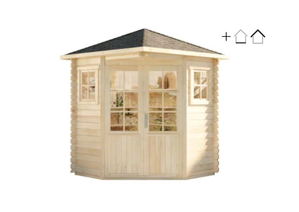 Alpholz Gartenhaus Pinien 220x248x220 cm