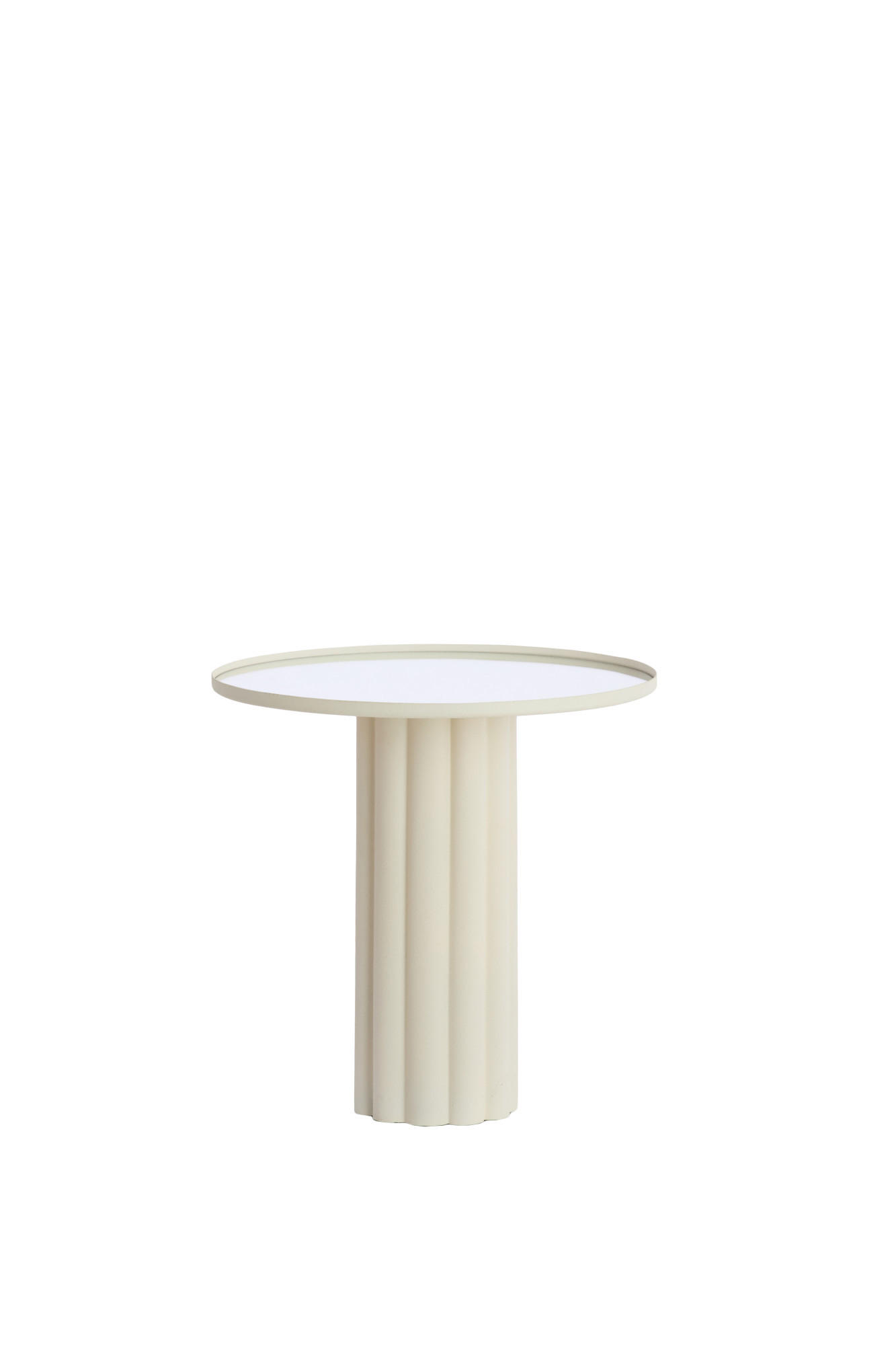 BEISTELLTISCH Rosario Weiß Ø51/50 cm - Weiß, Metall (51/51/50cm) - Light & Living