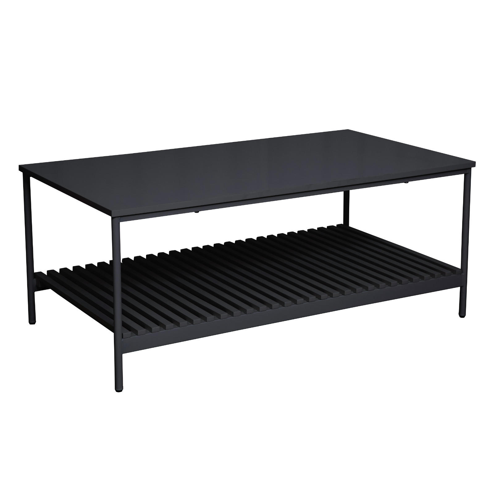 COUCHTISCH AMAL rechteckig schwarz - Schwarz, Holz (60/110/45cm) - SVITA