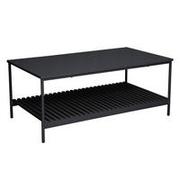 COUCHTISCH AMAL rechteckig schwarz - Schwarz, Holz (60/110/45cm) - SVITA