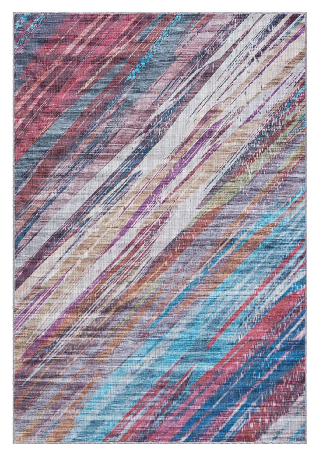 TEPPICH Mauri Bordeaux,Petrol,Mauve 160/230 cm - Bordeaux, Textil (160/230cm) - My-Rug