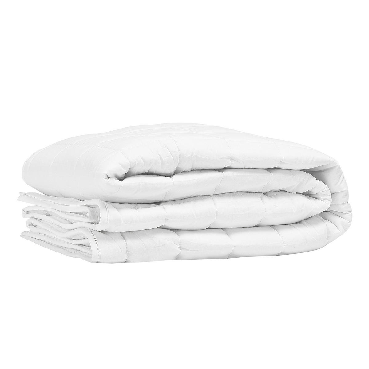 SOMMERBETTDECKE Weiß 135/200 cm Annapurna - Weiß, Textil (200/135cm) - Beliani