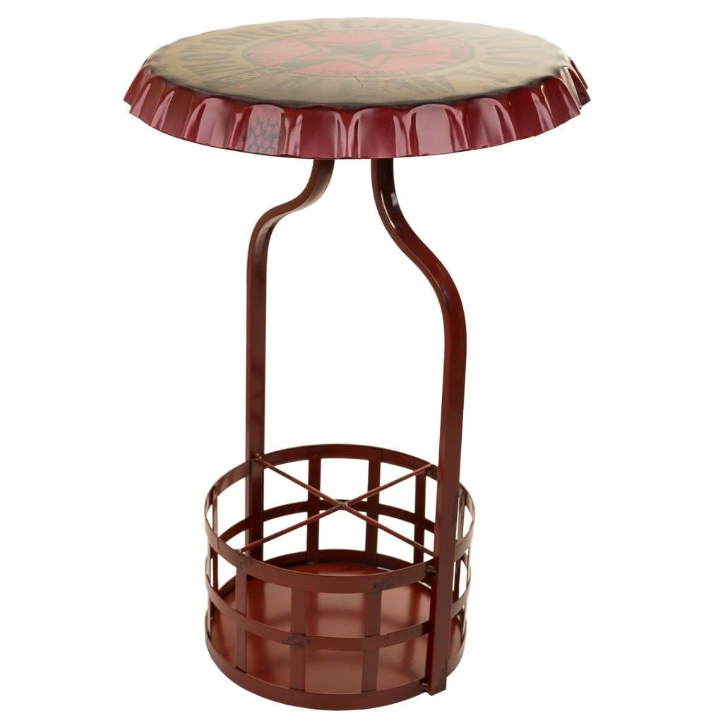 WEINREGAL aus Metall, 42x60cm - Rot, Metall (42/42/60cm) - Wanderlust