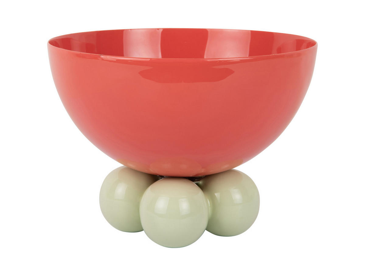 SCHALE Double Funky 20/20/15 cm - Rot, Kunststoff (20/15cm) - Present Time