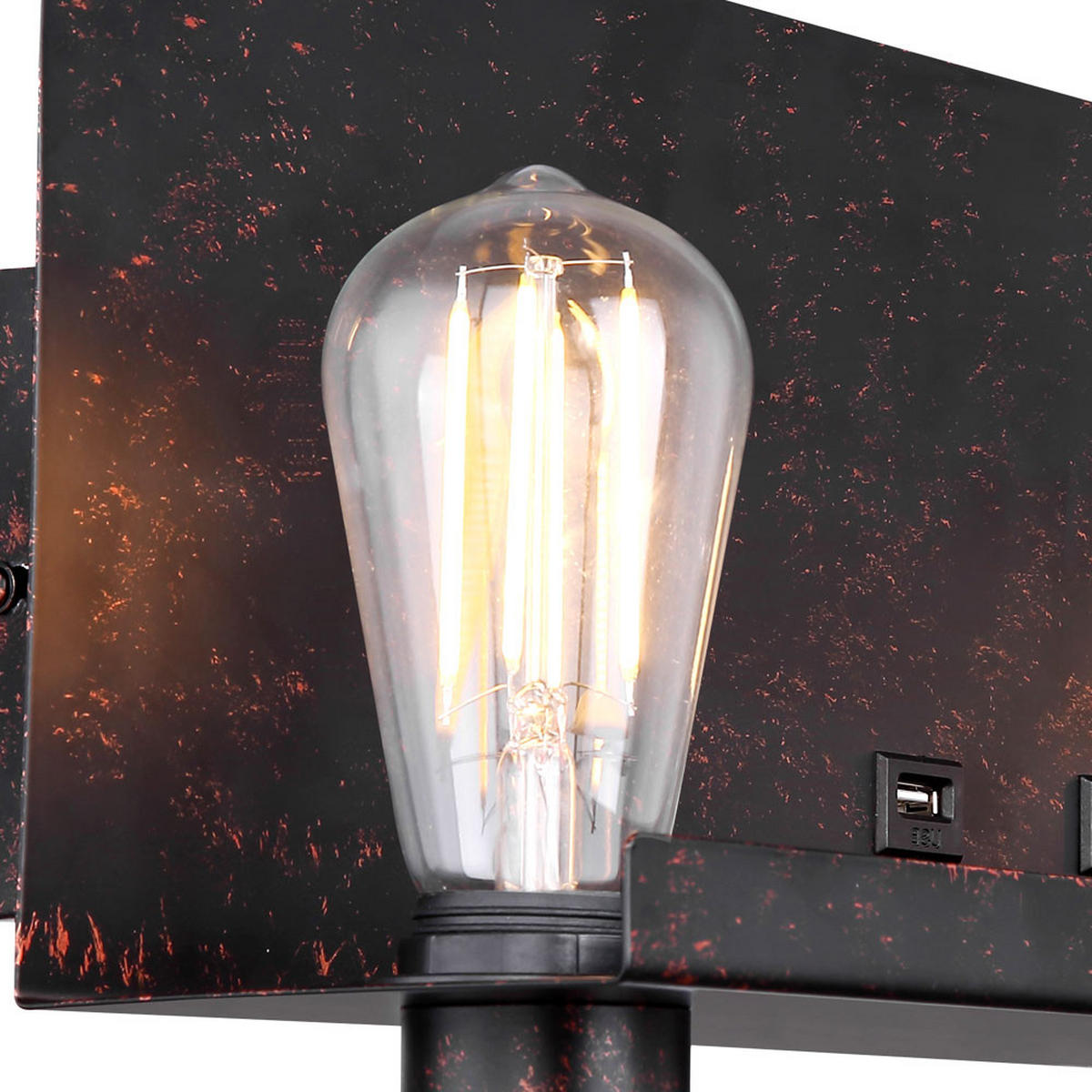 WANDLEUCHTE BAYUDA Schwarz Gold - Schwarz, Metall (48/26/15cm) - Globo Lighting