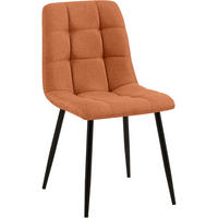 STUHL Stoff Orange - Orange, Textil/Metall (45/84/55cm) - CLP