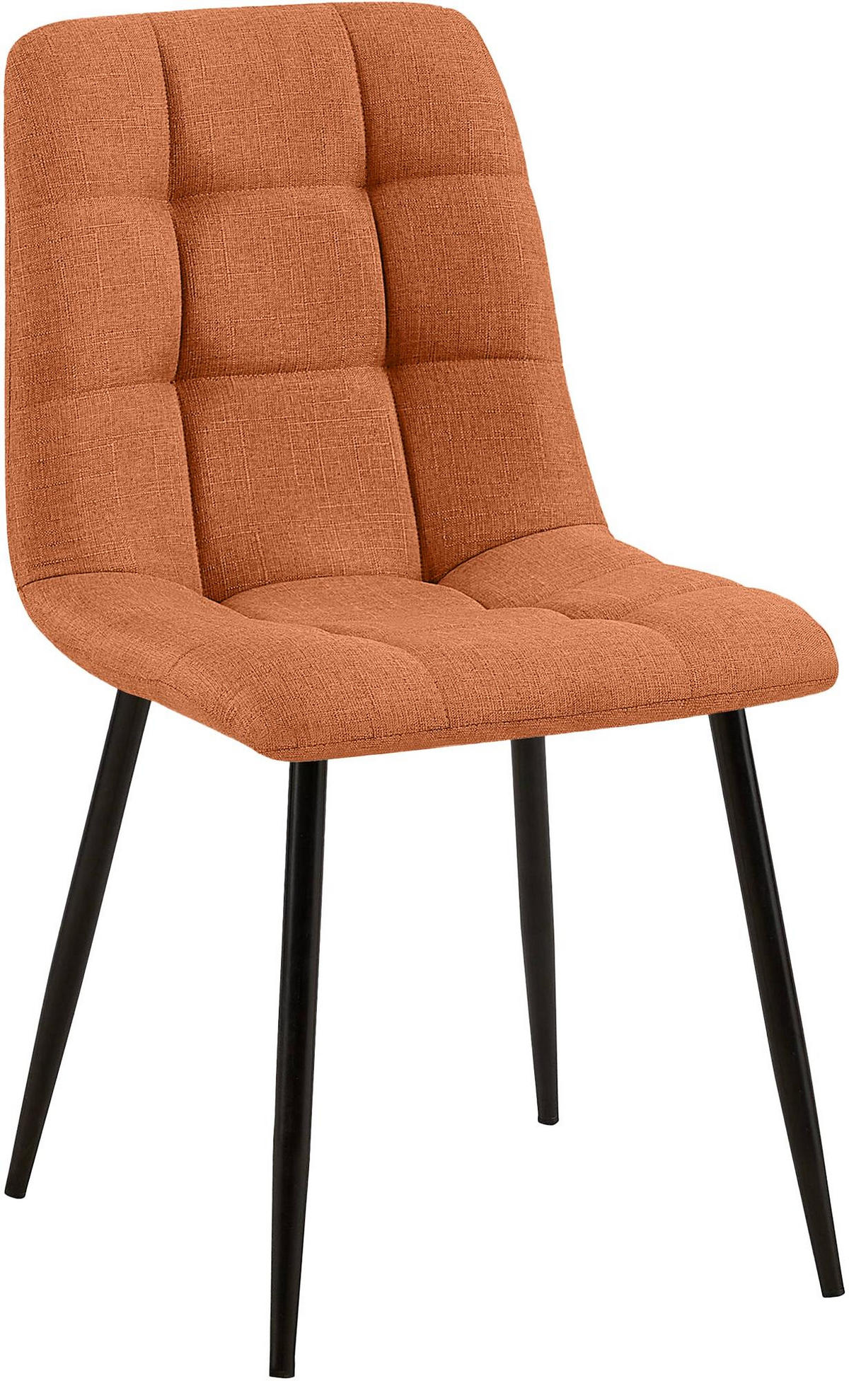 STUHL Stoff Orange - Orange, Textil/Metall (45/84/55cm) - CLP