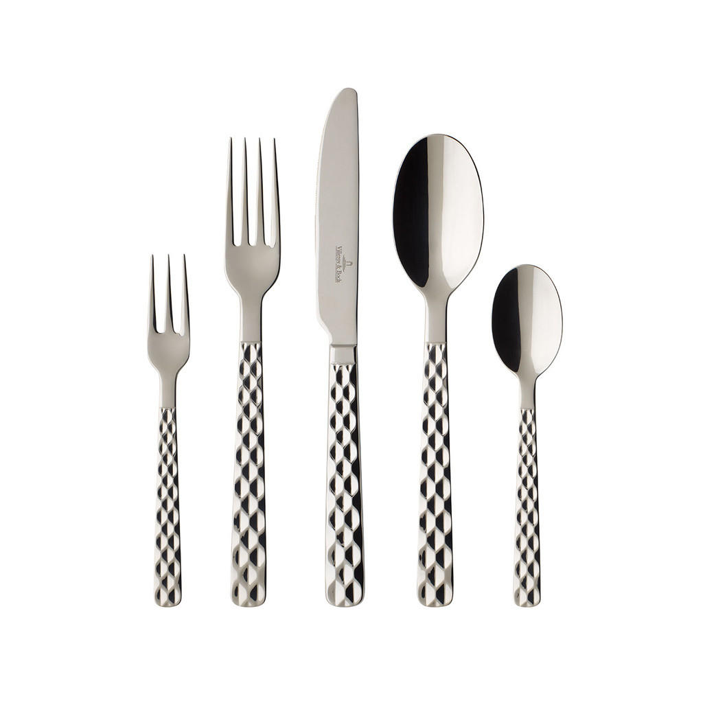 TAFELBESTECK Boston silber 30er Set - Silberfarben, Metall - Villeroy & Boch