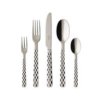 TAFELBESTECK Boston silber 30er Set - Silberfarben, Metall - Villeroy & Boch