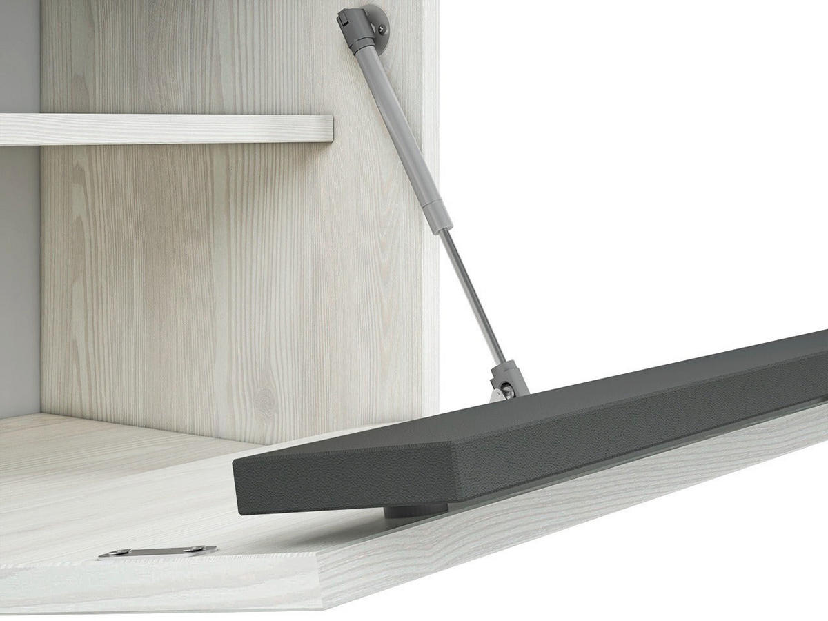 SCHUHSCHRANK – 50 cm – Hyga – Weiß / Kieferfarben - Weiß/Kieferfarben, Holzwerkstoff (50/47/34cm) - hi-markt
