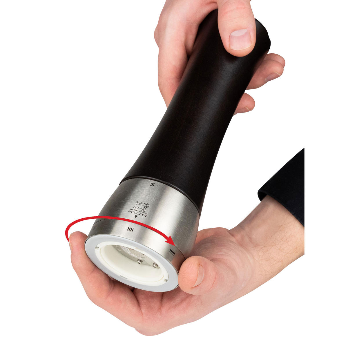 SALZMÜHLE Madras uSelect 21cm Buchenholz Schokolade Stahlmahlwerk - Braun, Holz (6.5/21/6.5cm) - PEUGEOT