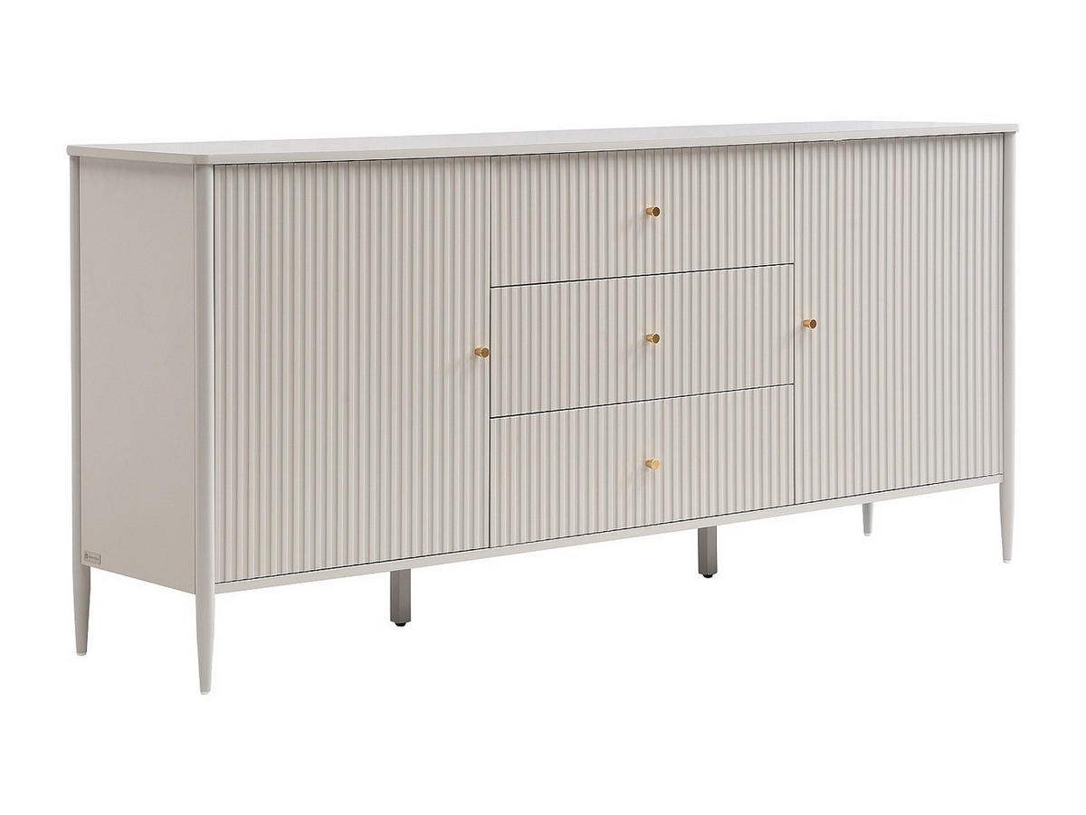 SIDEBOARD - 178 cm x 40 cm - Holz, Platte - Beige - CALITARO - Beige, Holz (178/82/40cm) - Vente-Unique