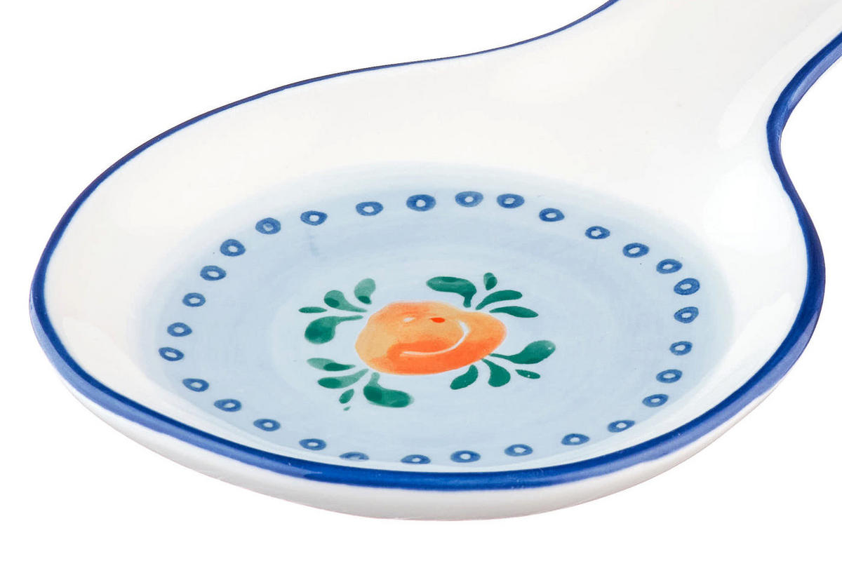 LÖFFELABLAGE Napoli - Zitrusfrucht - Weiß, Keramik (11/2/23.5cm) - Björn