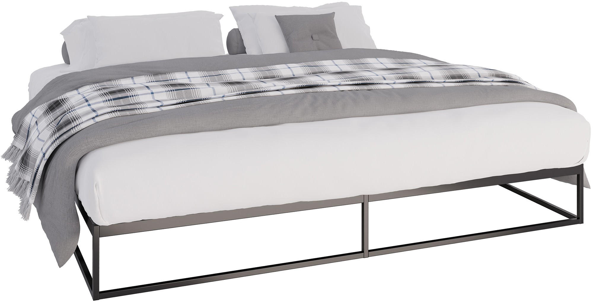 Deluke Metallbett Schwarz